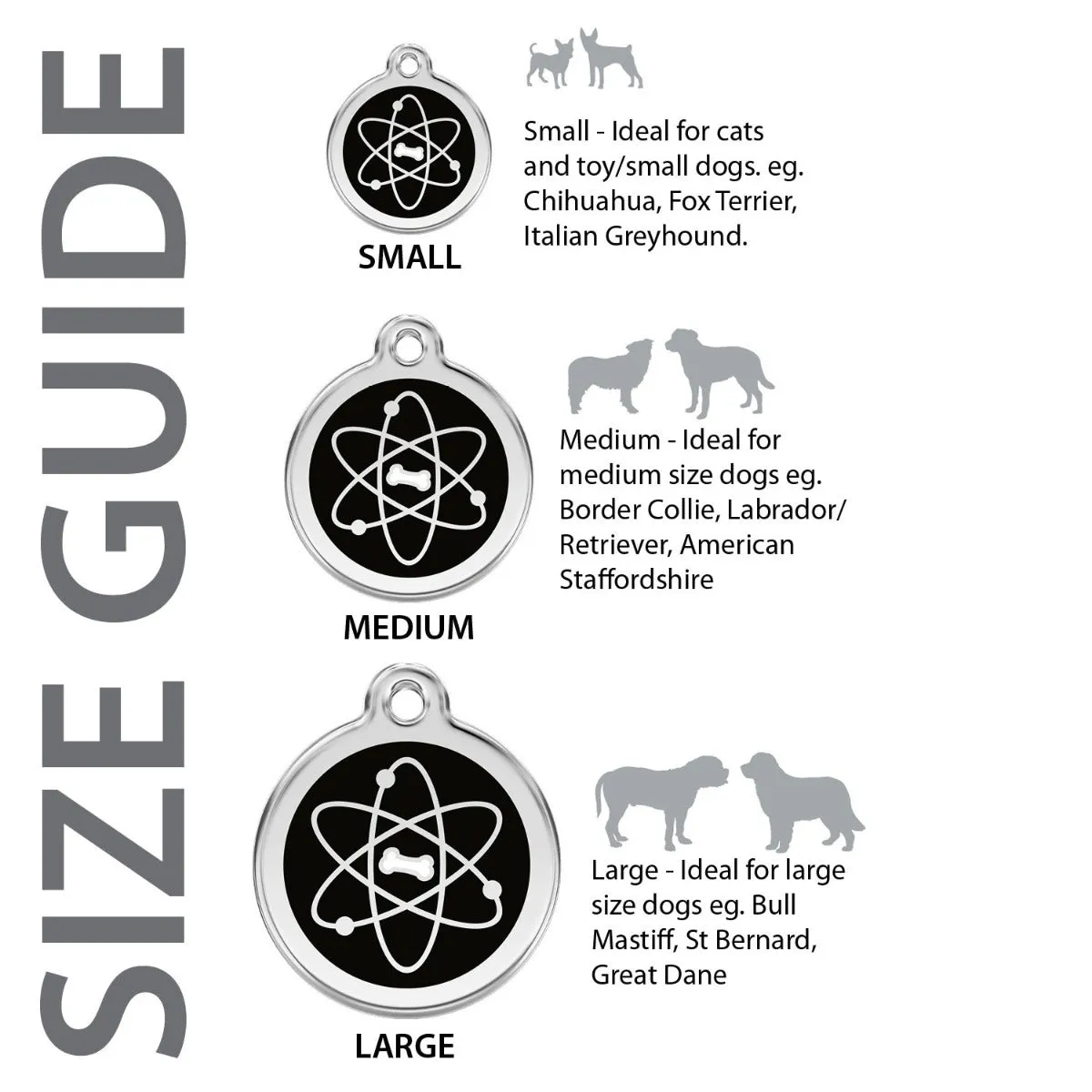 Red Dingo Snowflake Pet ID Dog Tags