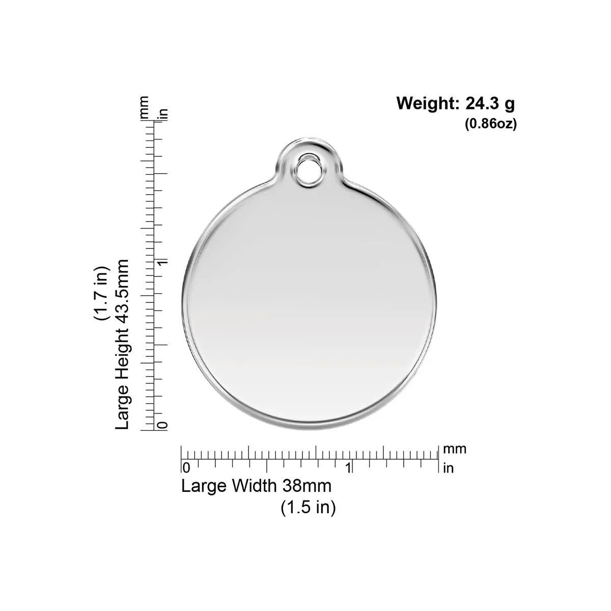 Red Dingo Wave Pet ID Dog Tags