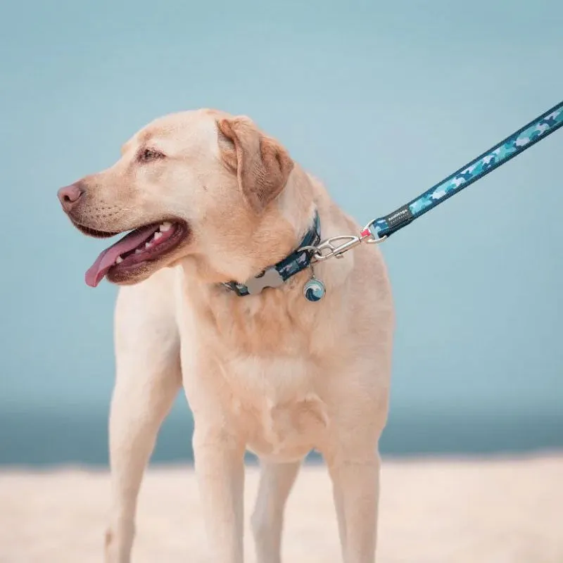 Red Dingo Wave Pet ID Dog Tags