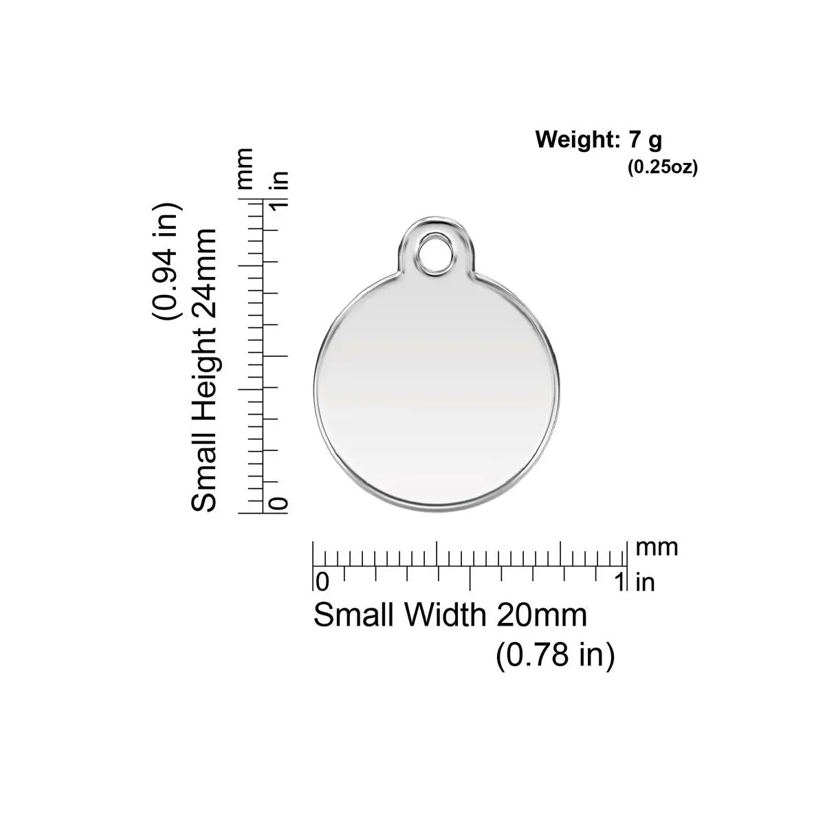 Red Dingo Wave Pet ID Dog Tags