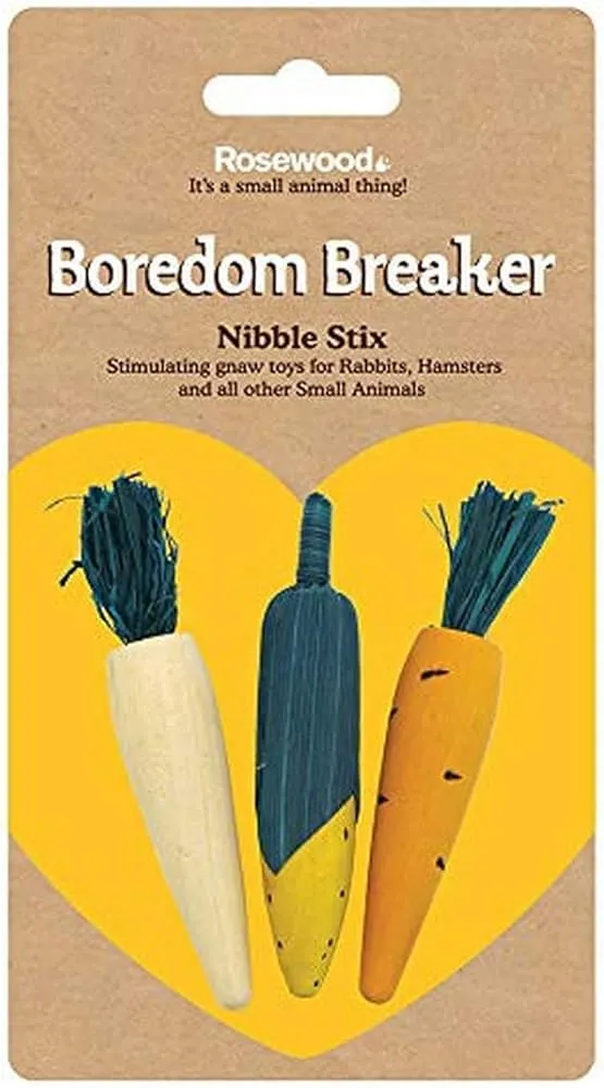 Rosewood Boredom Breaker | Small Pet Chew Toy | Nibble Stix