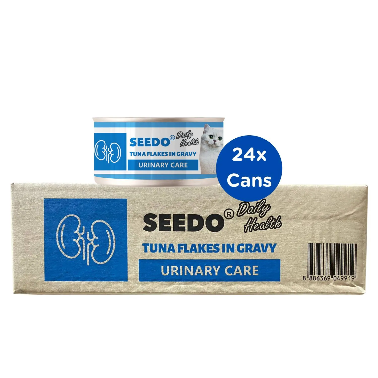 Seedo Daily Health Light Tuna Flakes in Gravy Urinary Care Wet Cat canned food