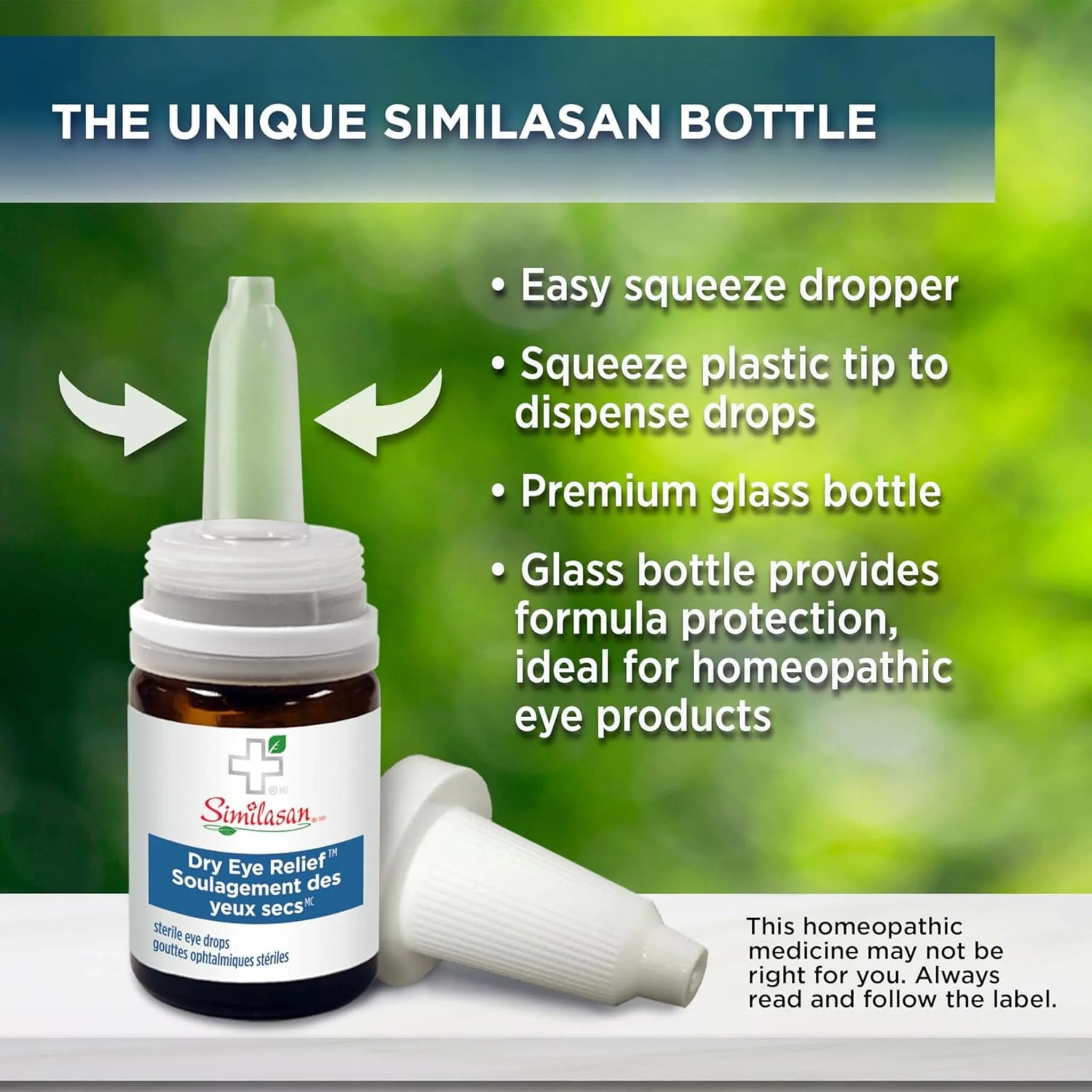 Similasan Dry Eye Relief, Liquid Drops, Homeopathic, Natural, Sting-Free Hydration for Dry and Red Eyes, 10ml
