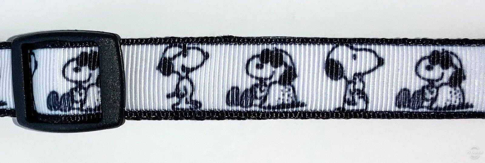 Snoopy dog collar handmade adjustable buckle collar 5/8" wide or leash Petcollarshandmade