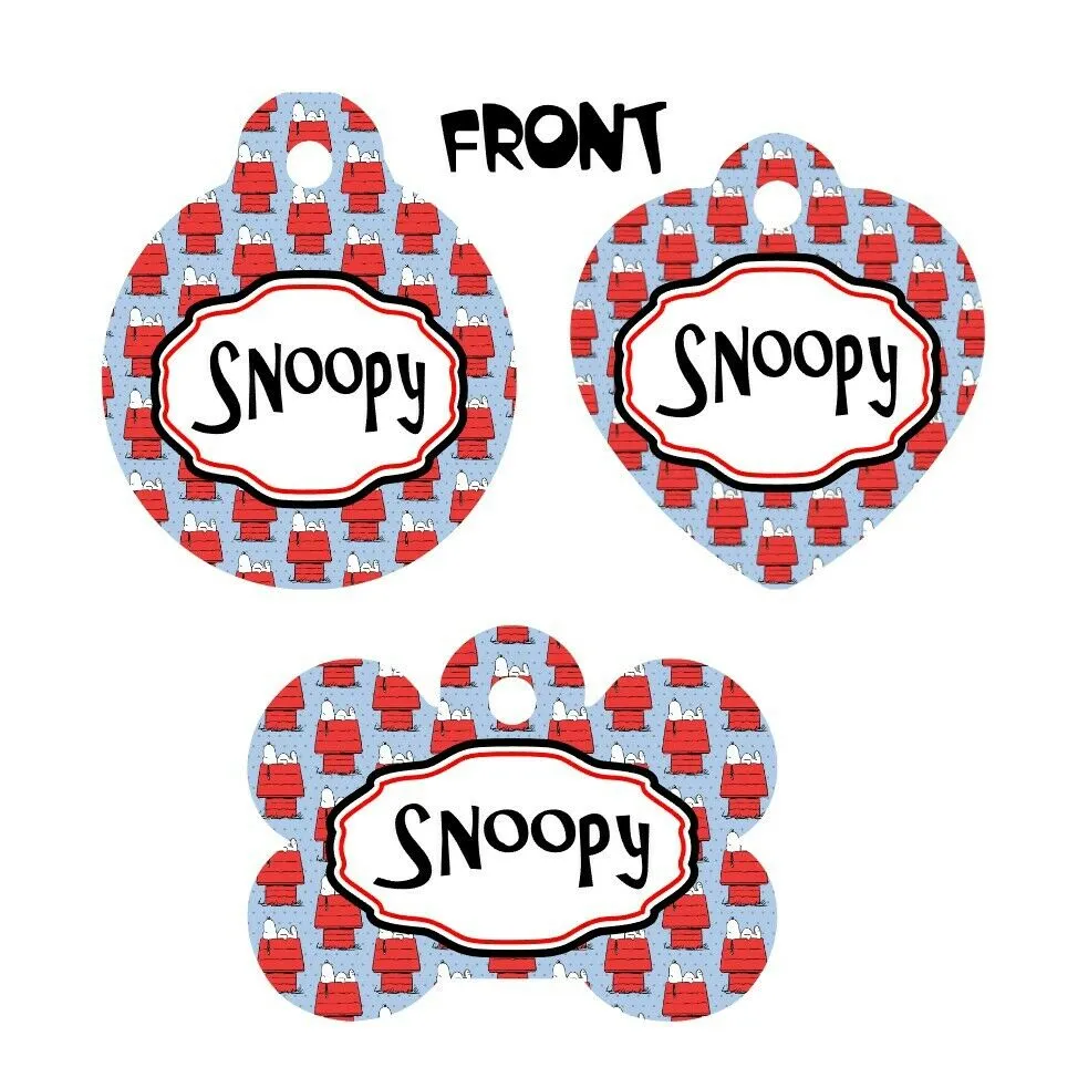 Snoopy dog collar handmade adjustable buckle collar 5/8" wide or leash Petcollarshandmade