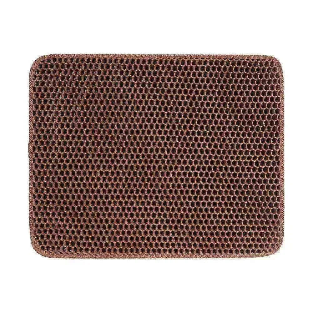 Solid Color Waterproof Easy to Clean Scatter Control Cat Litter Mat
