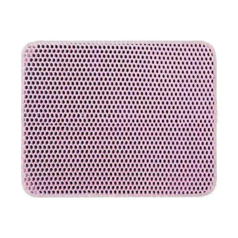 Solid Color Waterproof Easy to Clean Scatter Control Cat Litter Mat
