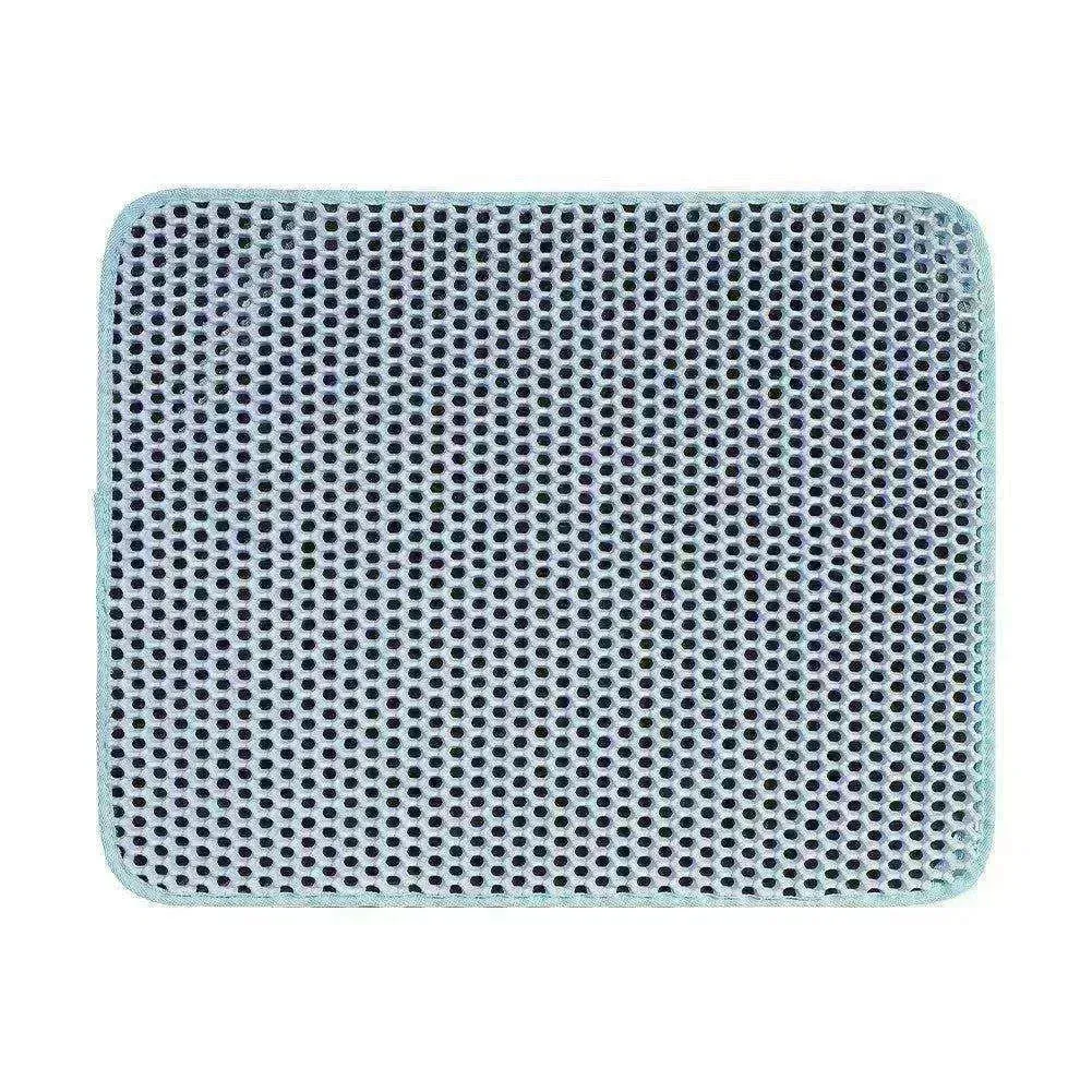 Solid Color Waterproof Easy to Clean Scatter Control Cat Litter Mat