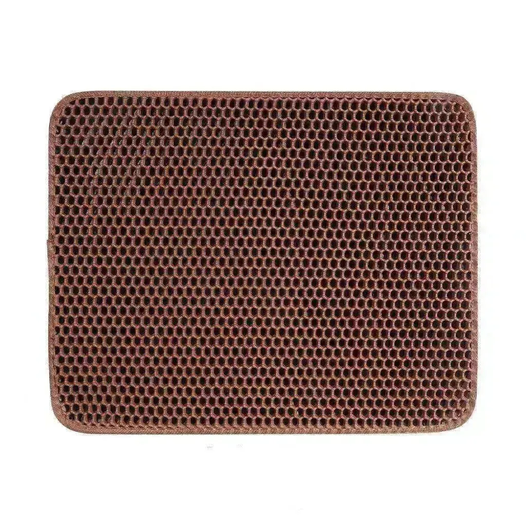 Solid Color Waterproof Easy to Clean Scatter Control Cat Litter Mat