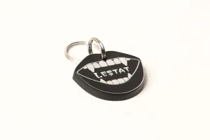 Vampire Pet Tag - Personalized Pet Tag - Dracula Cat ID Tag - Dracula Pet ID - Dog ID Tag - Fangs Pet Tag - Spooky Pet Tag