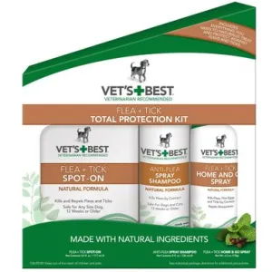 Vet's Best Flea   Tick 3-Piece Total Protection Kit