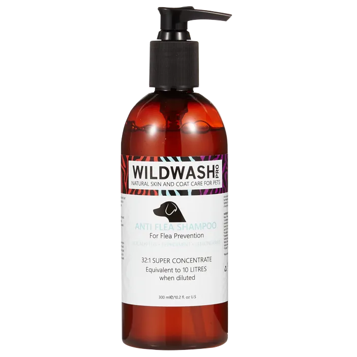 WildWash PRO Natural Flea With Lavender & Peppermint Shampoo For Dogs
