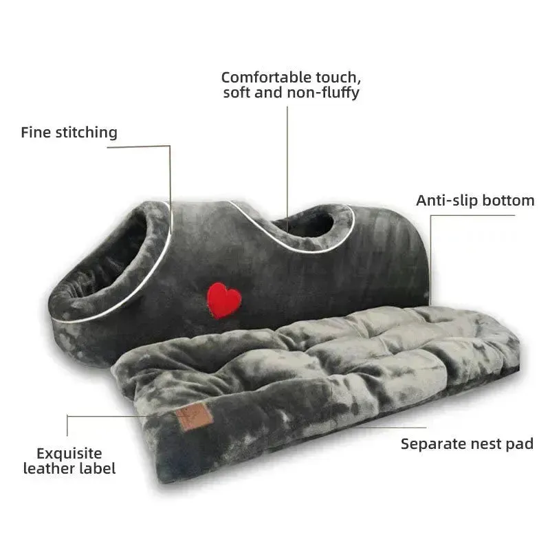 Winter Flannel Cat & Dog Yurt Sleeping Bag