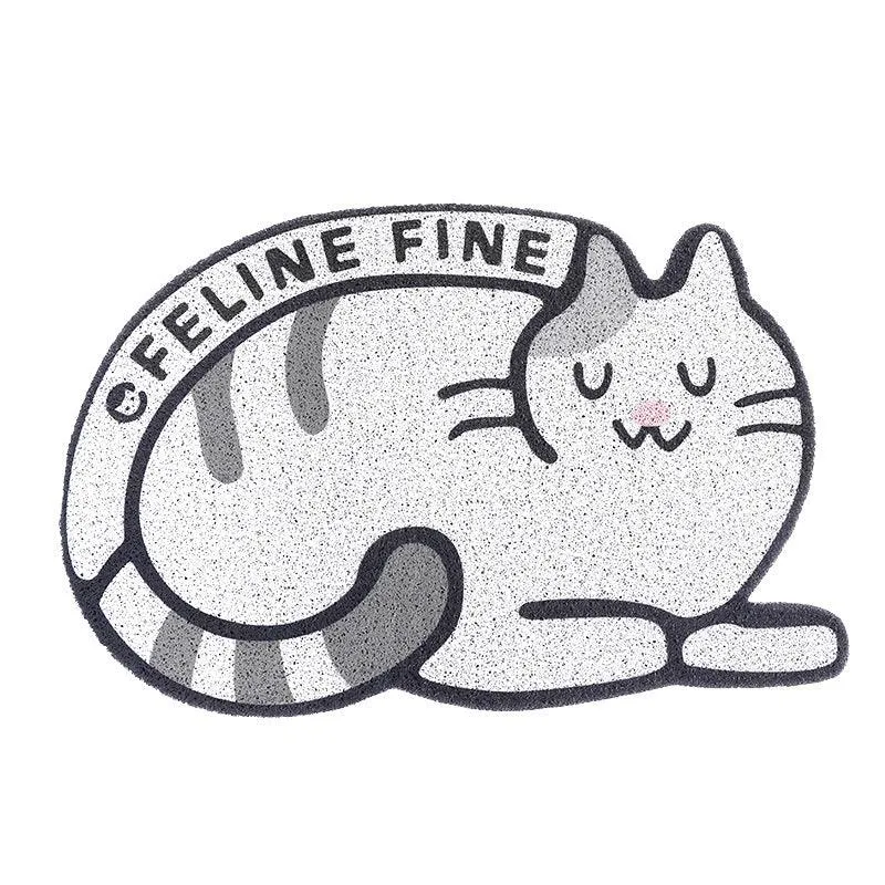 ZEZE Fancy Printed Cat Litter Mat