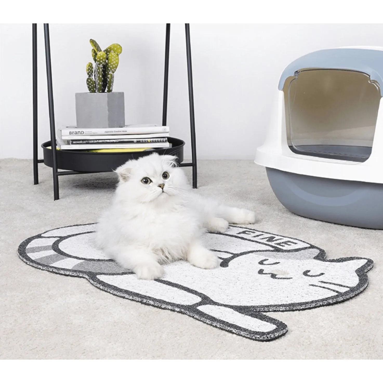 ZEZE Fancy Printed Cat Litter Mat